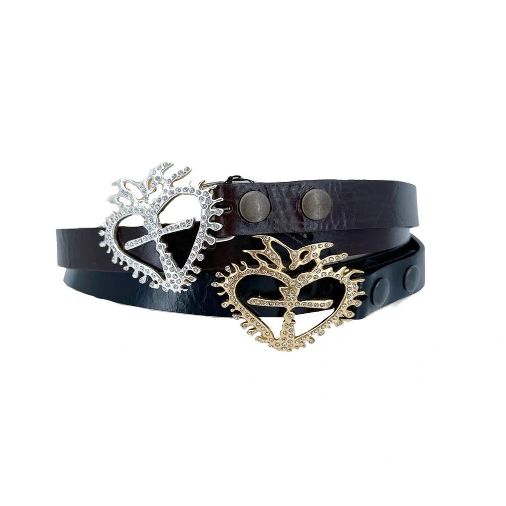VIRGINS SAINTS & ANGELS VSA Belt Strap .75 in Brown M - Picture 2 of 10